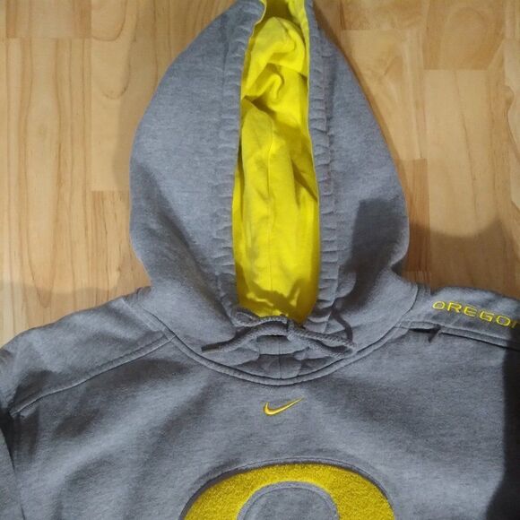 Vintage Nike Center Swoosh University of Oregon Ducks Hoodie Sweatshirt - Picture 3 of 9